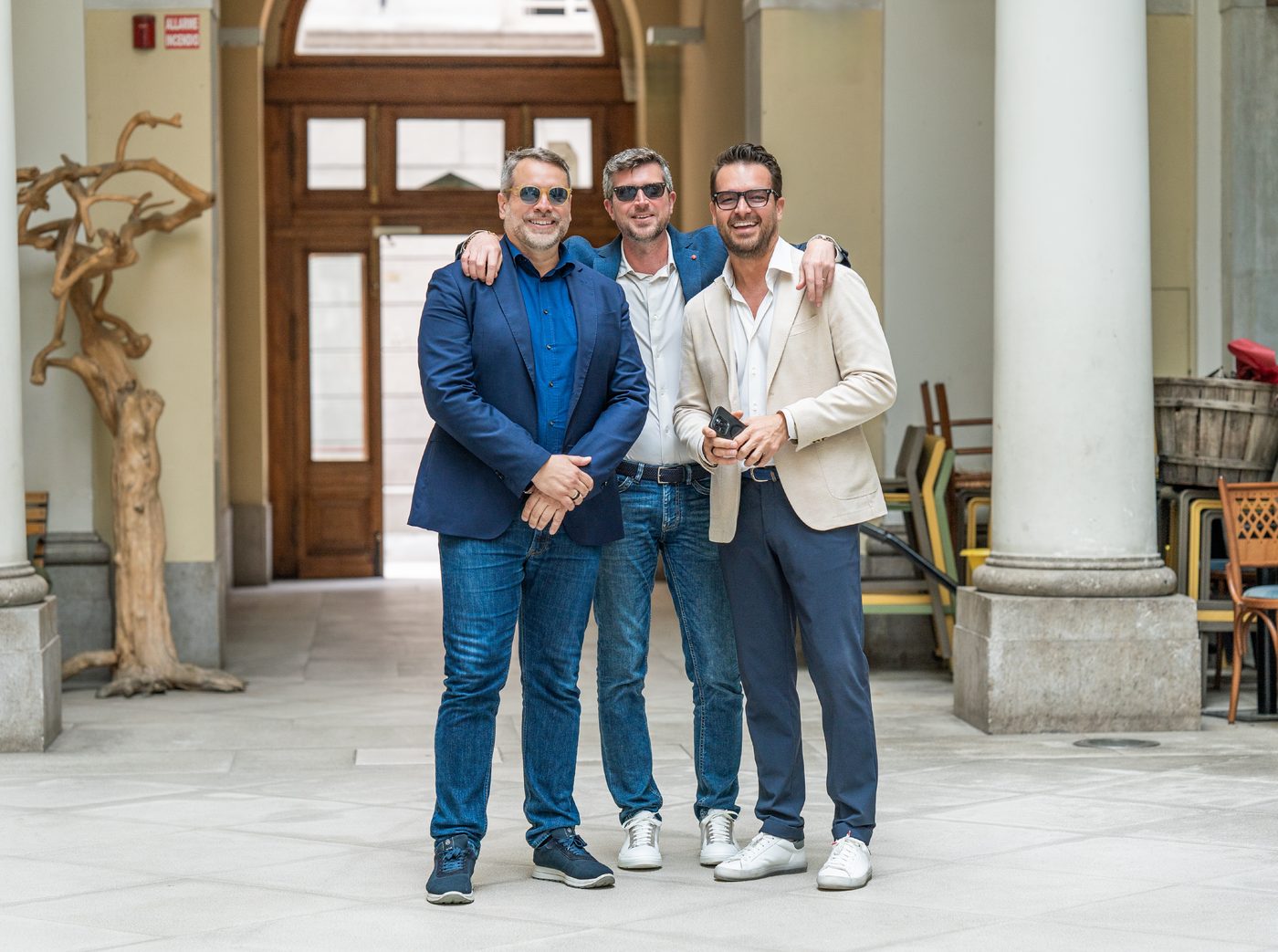 Davide Rigatti, Pierdomenico Calafati e Massimiliano Borsetti